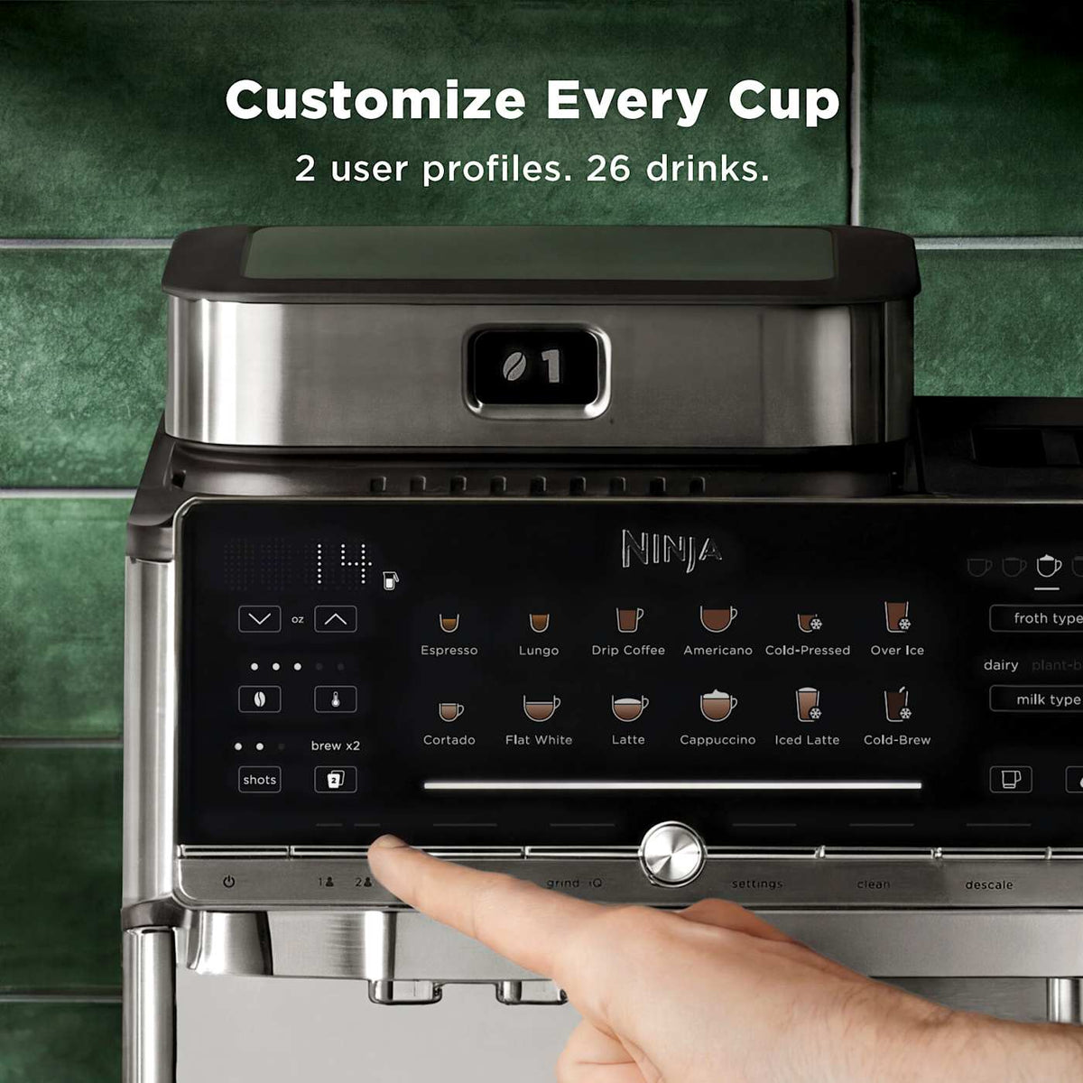 Ninja AutoBarista™ Pro Fully Automatic Espresso Machine in Stainless Steel