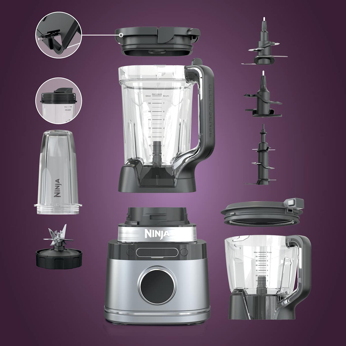 Ninja Detect™ Power Blender & Food Processor Set with BlendSense™ Technology