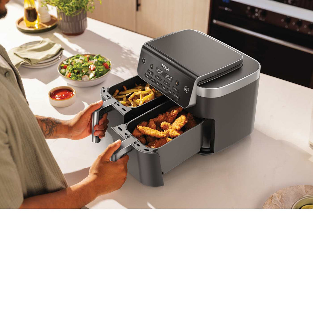 Ninja® DualZone™ 8-QT 6-in-1 Dual Air Fryer, Grey
