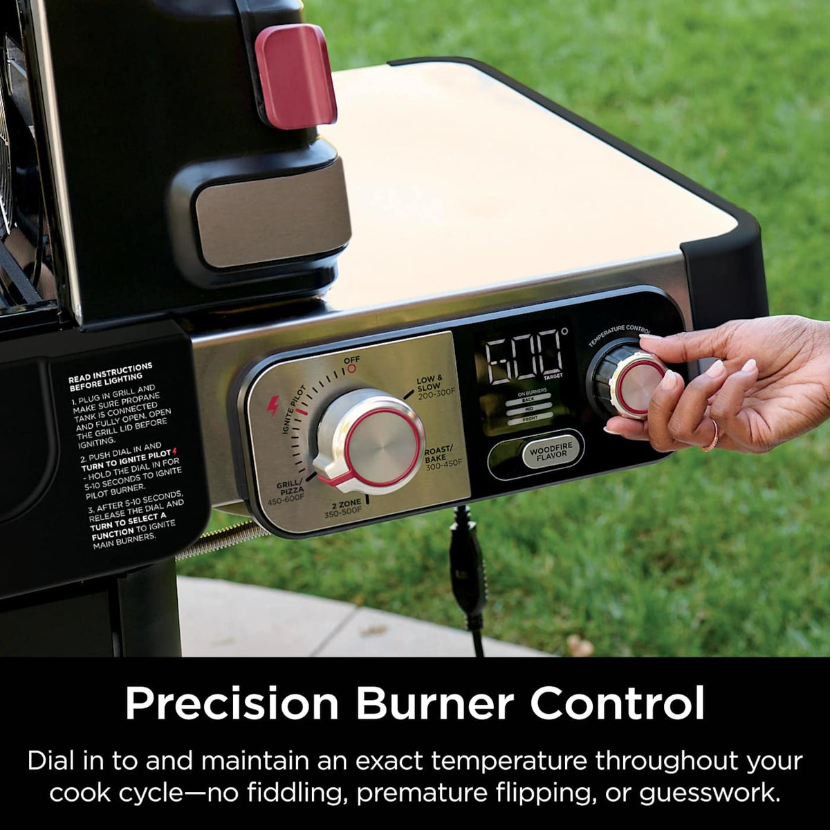 Ninja™ FlexFlame™ Propane Grill & Outdoor Cooking System, Green