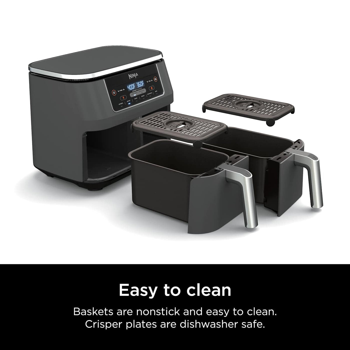 Ninja® Foodi™ 6-in-1, 8-qt. Double Air Fryer with DualZone™ Technology