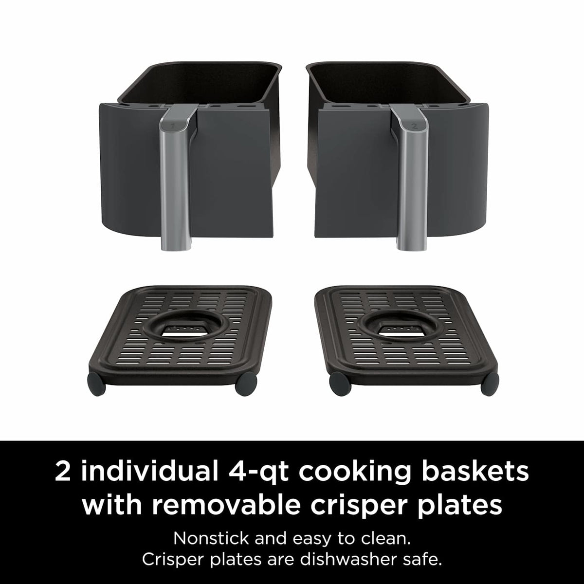 Ninja® Foodi™ 6-in-1, 8-qt. Double Air Fryer with DualZone™ Technology