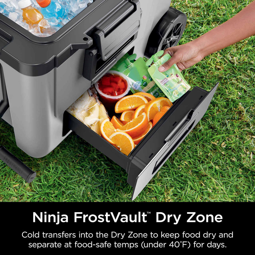 Ninja FrostVault™ 45qt Wheeled Cooler with Dry Zone, Lakeshore Blue