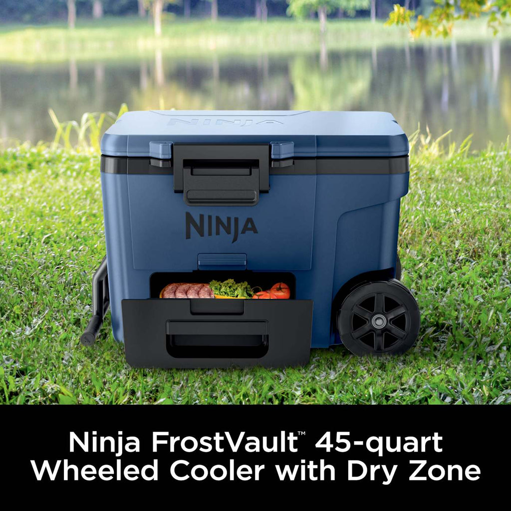 Ninja FrostVault™ 45qt Wheeled Cooler with Dry Zone, Lakeshore Blue