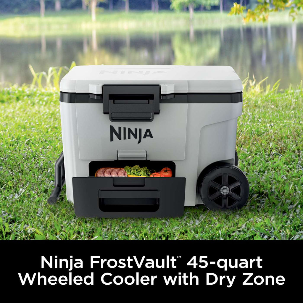 Ninja FrostVault™ 45qt Wheeled Cooler with Dry Zone, Lakeshore Blue
