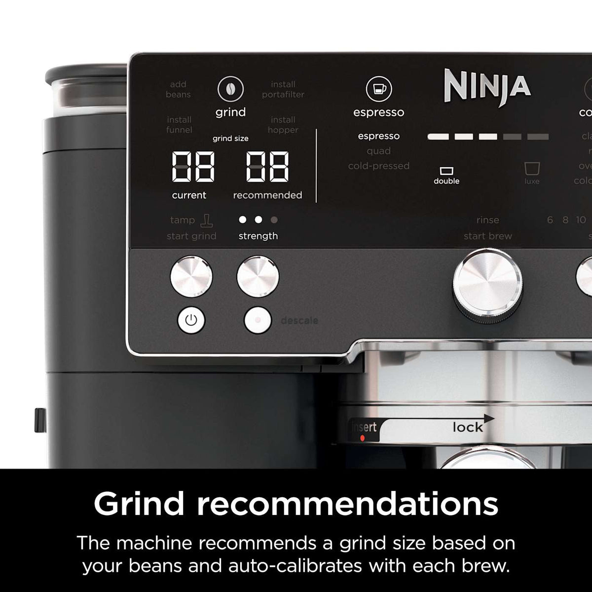 Ninja Luxe™ Café Premier Series 3-in-1 Espresso Machine Drip Coffee Maker & Cold Brew Machine