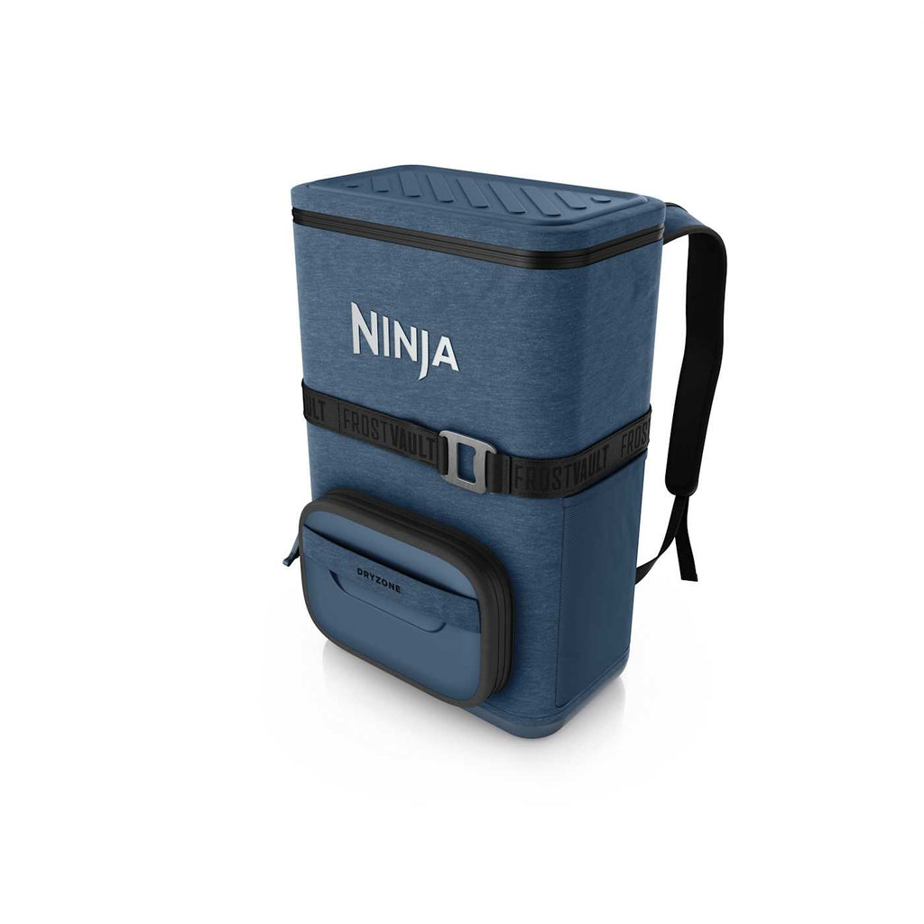 Ninja Outdoor FrostVault™ Go 24-Can Backpack Soft Cooler with Cold Dry Zone, Charcoal Gray