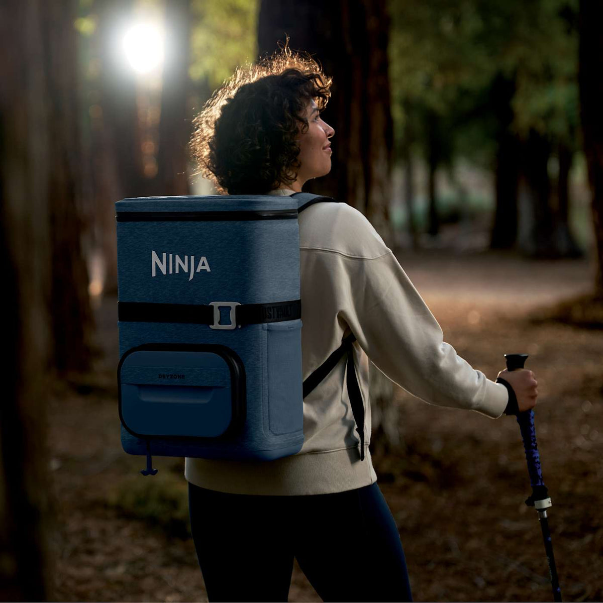 Ninja Outdoor FrostVault™ Go 24-Can Backpack Soft Cooler with Cold Dry Zone, Charcoal Gray