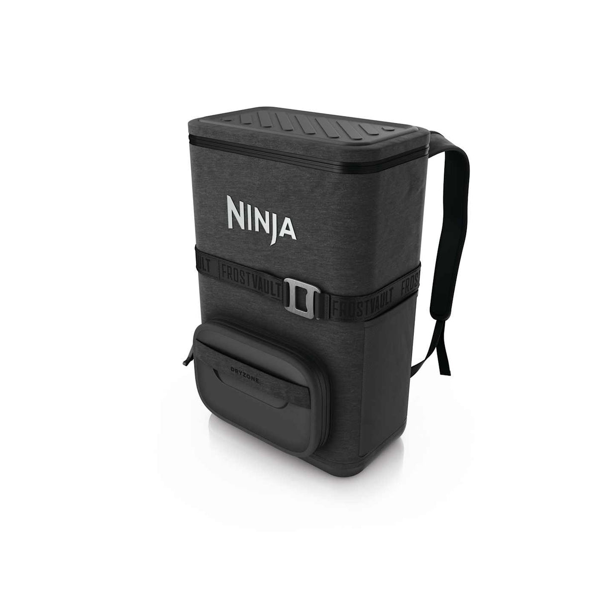 Ninja Outdoor FrostVault™ Go 24-Can Backpack Soft Cooler with Cold Dry Zone, Charcoal Gray