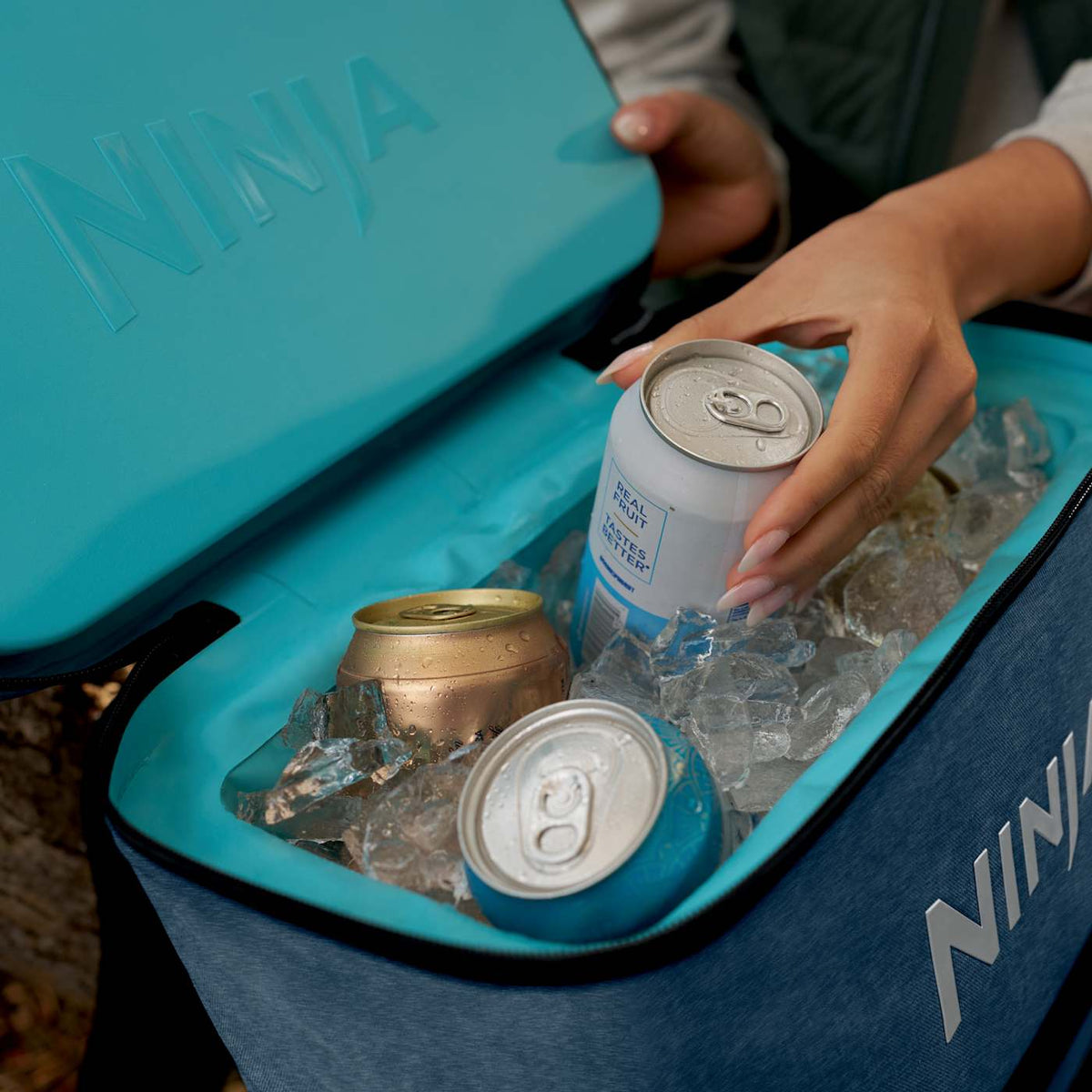 Ninja Outdoor FrostVault™ Go 24-Can Backpack Soft Cooler with Cold Dry Zone, Charcoal Gray