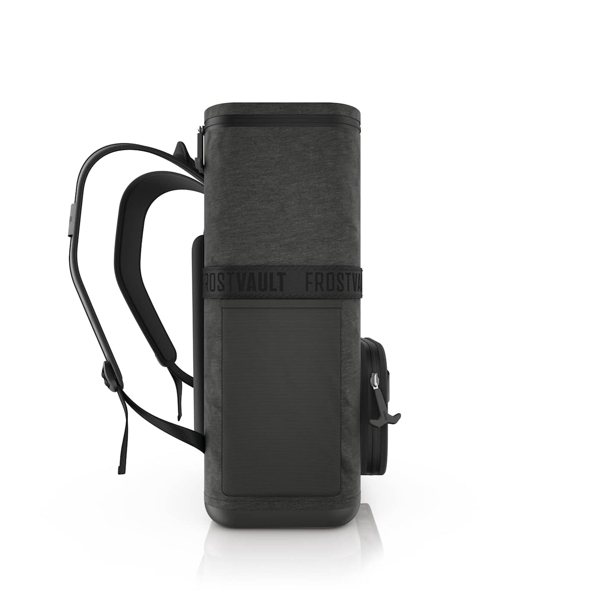 Ninja Outdoor FrostVault™ Go 24-Can Backpack Soft Cooler with Cold Dry Zone, Charcoal Gray