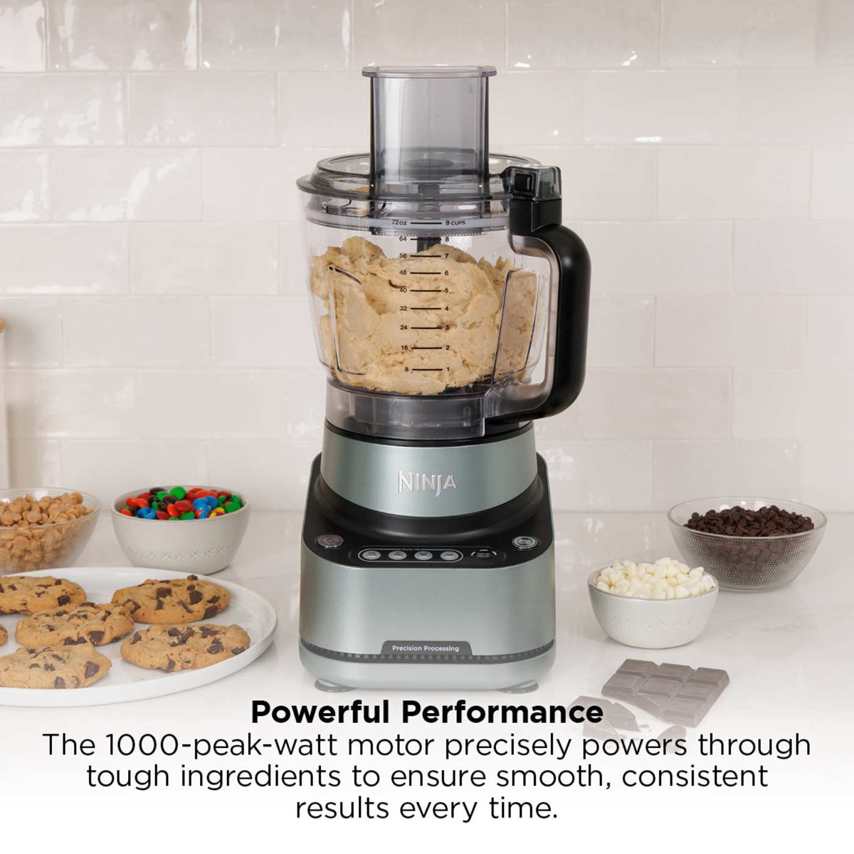 Ninja PrecisionPro™ Food Processor that Chops, Shreds, Purees, & Mixes Dough
