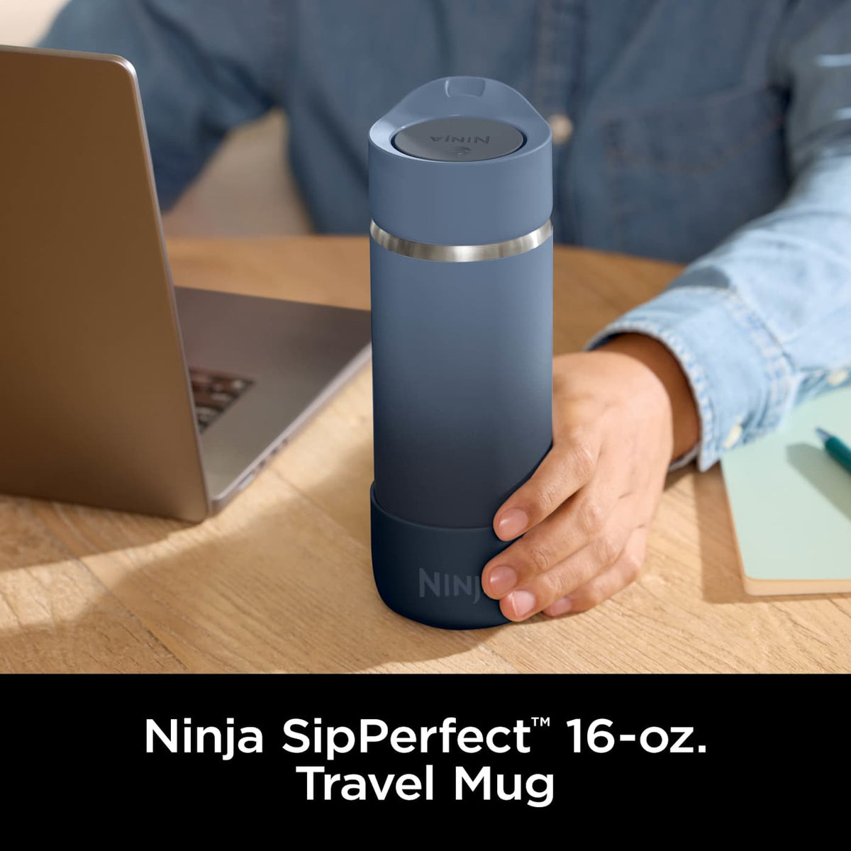 Ninja Sip Perfect™ 16oz Travel Mug, Jade Green