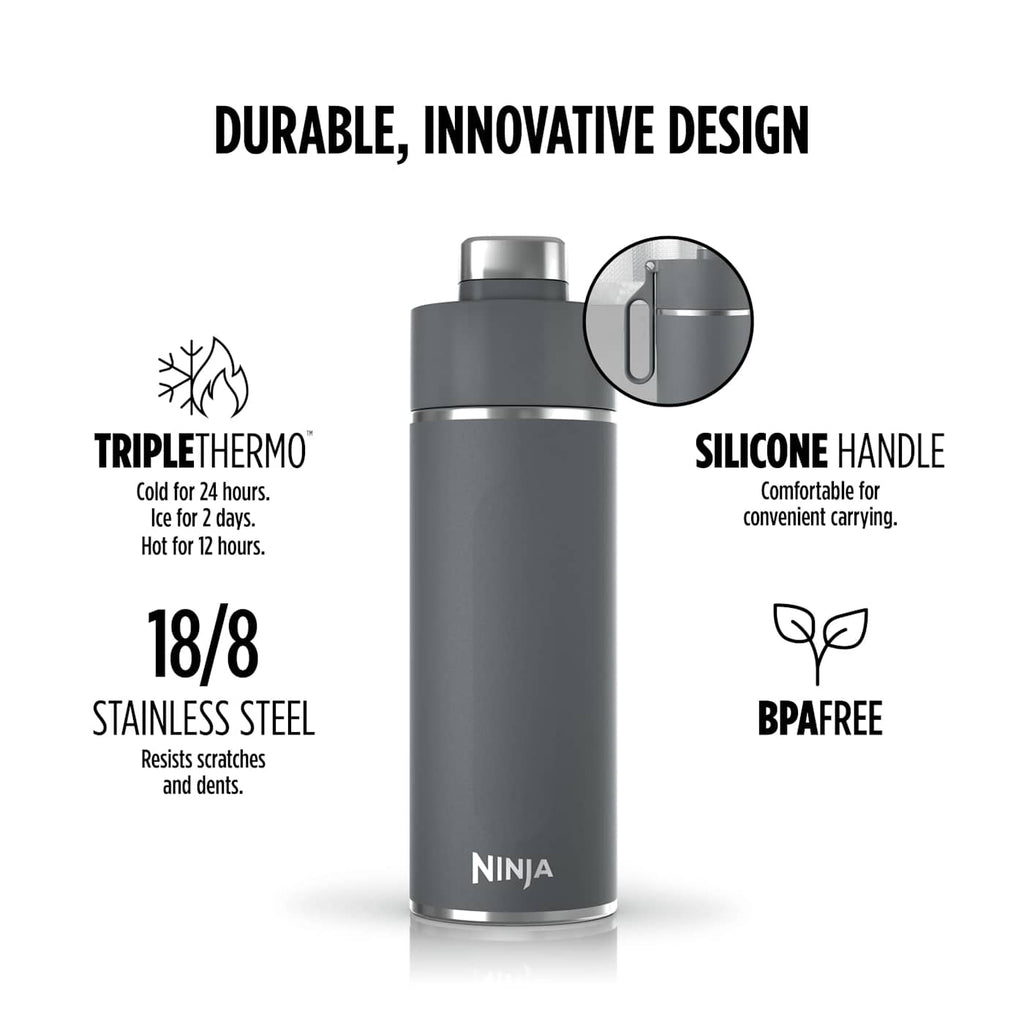 Ninja Thirsti™ 709mL. Travel Bottle, Blue