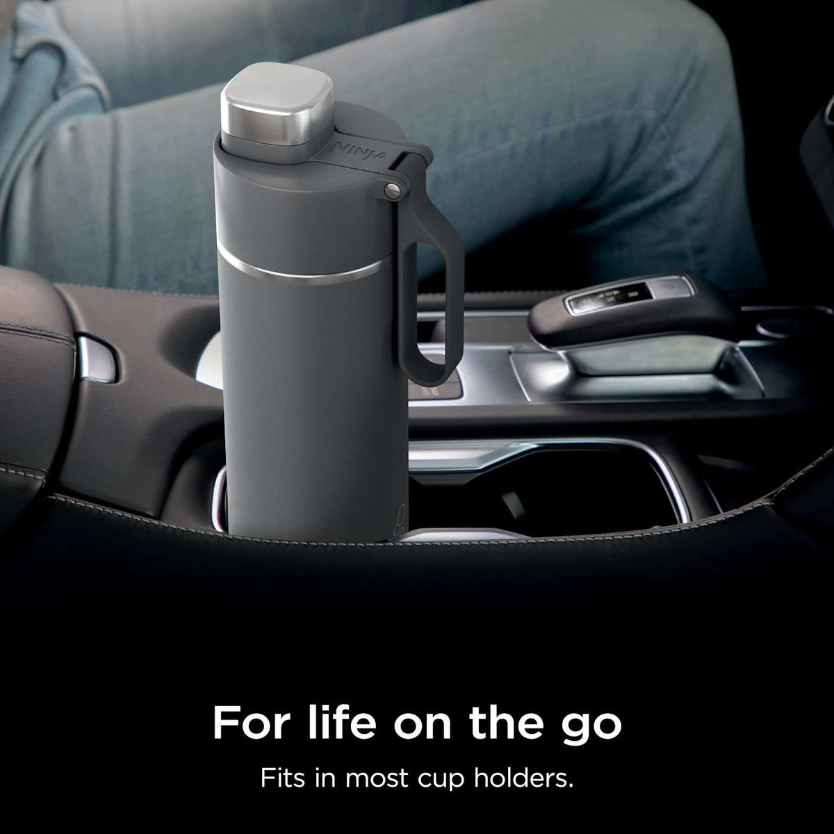 Ninja Thirsti™ 709mL. Travel Bottle, Blue
