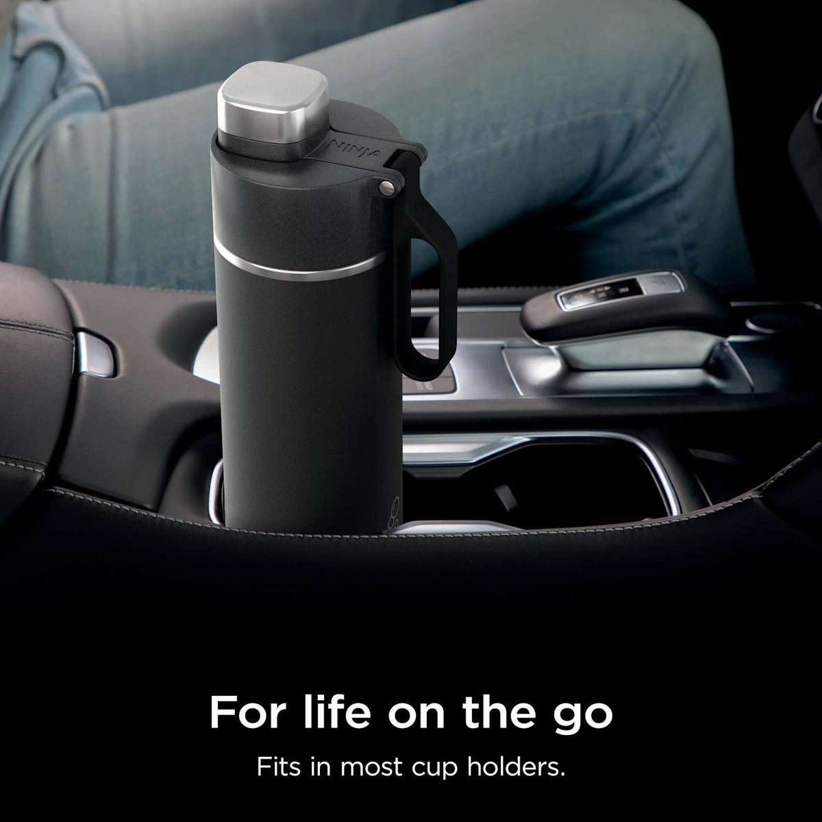 Ninja Thirsti™ 709mL. Travel Bottle, Blue