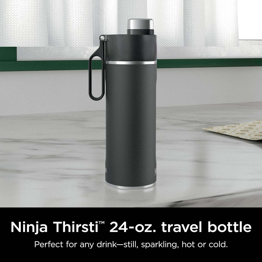 Ninja Thirsti™ 709mL. Travel Bottle, Blue