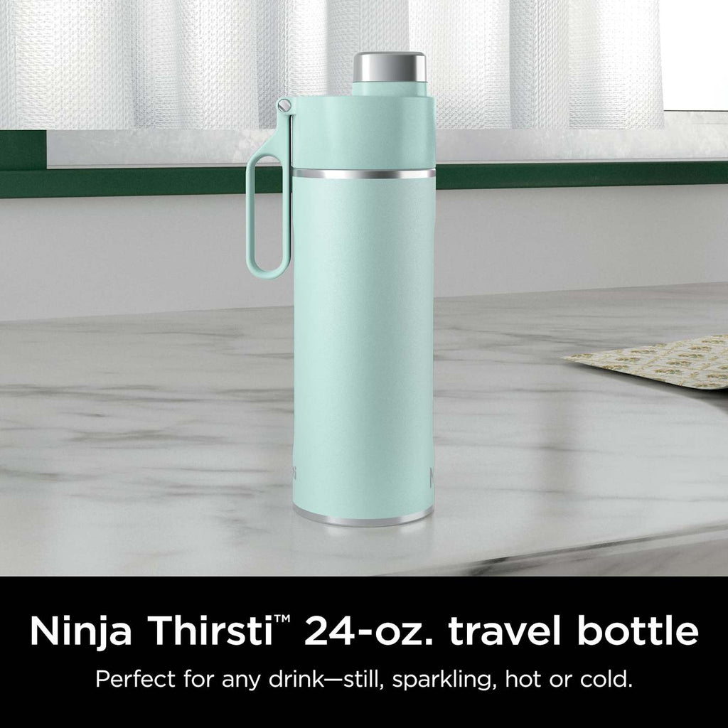 Ninja Thirsti™ 709mL. Travel Bottle, Blue