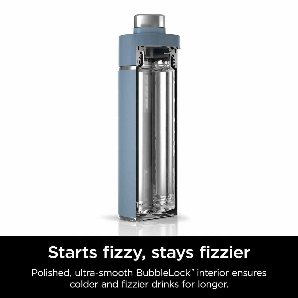 Ninja Thirsti™ 709mL. Travel Bottle, Blue