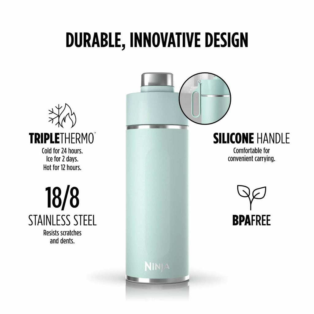 Ninja Thirsti™ 709mL. Travel Bottle, Blue