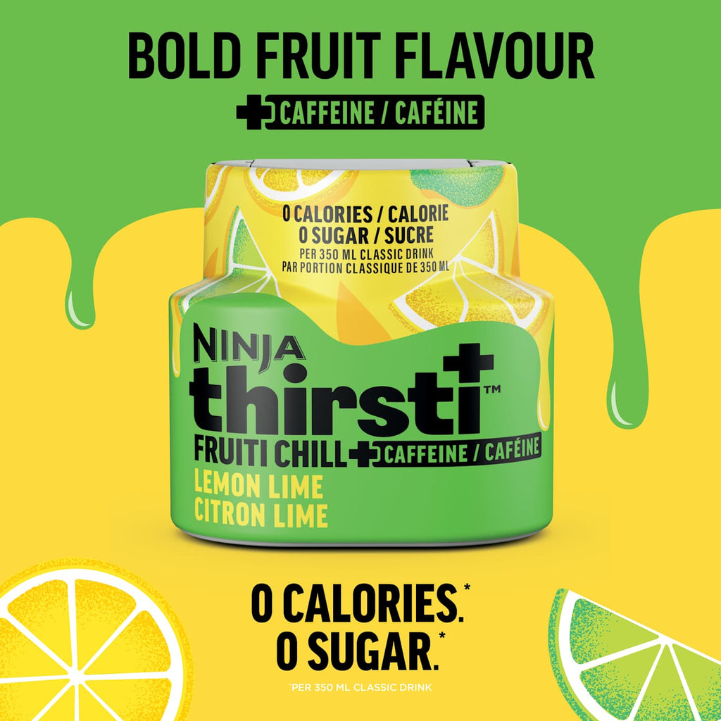 Ninja Thirsti™ FRUITI CHILL + CAFFEINE Lemon Lime Flavored Water Drops