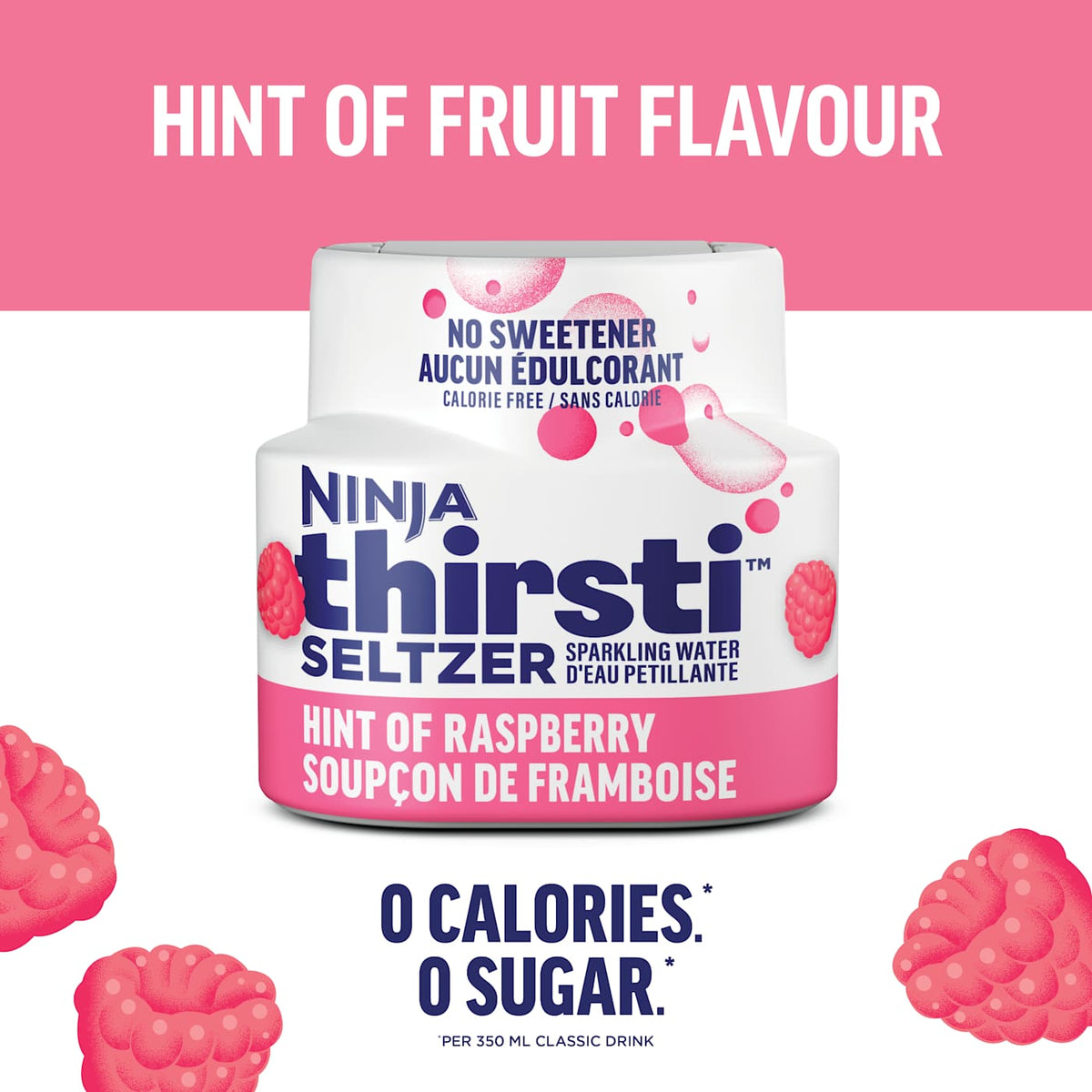 Ninja Thirsti™ SELTZER Raspberry Flavored Water Drops
