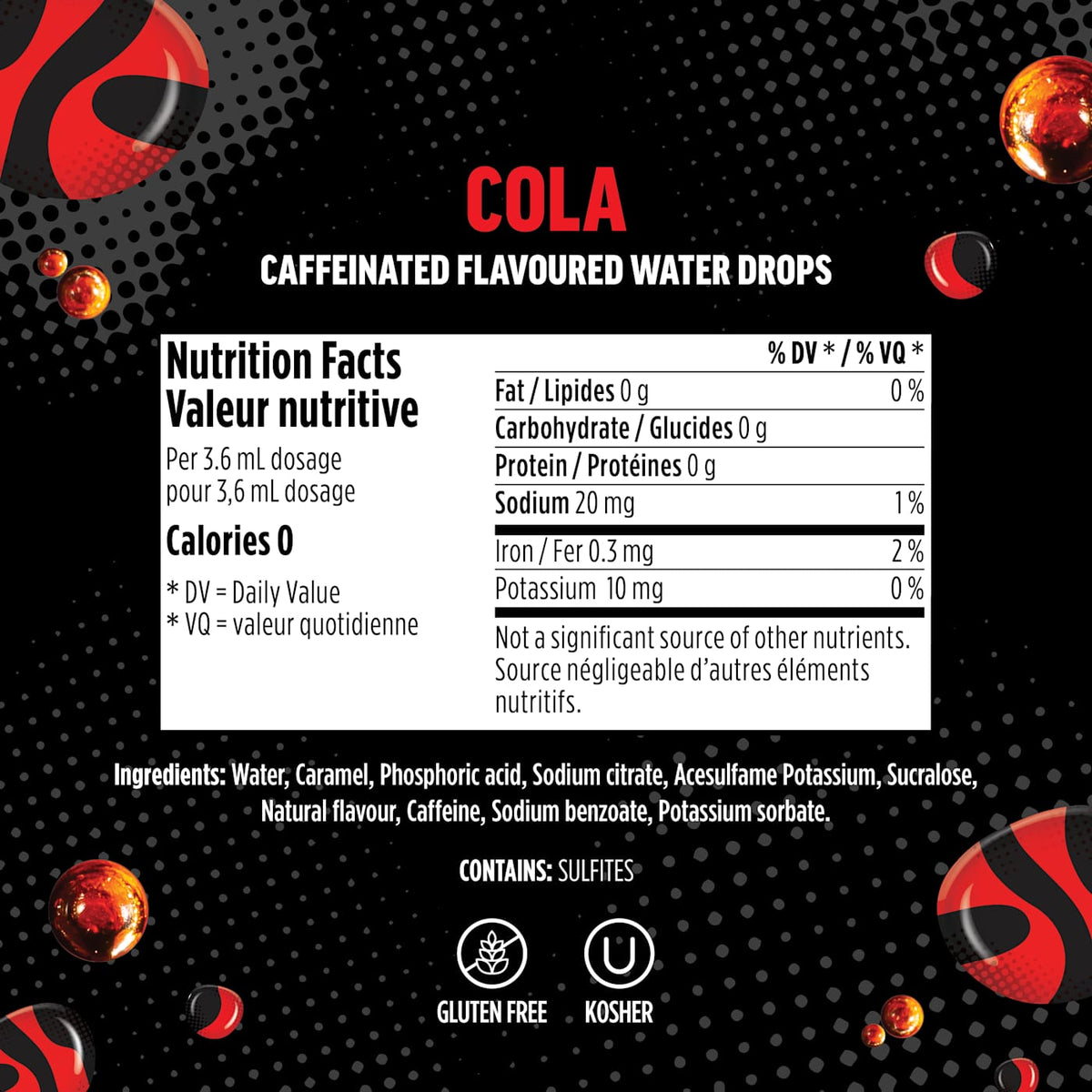 Ninja Thirsti™ ZERO SODA Cola Flavored Water Drops
