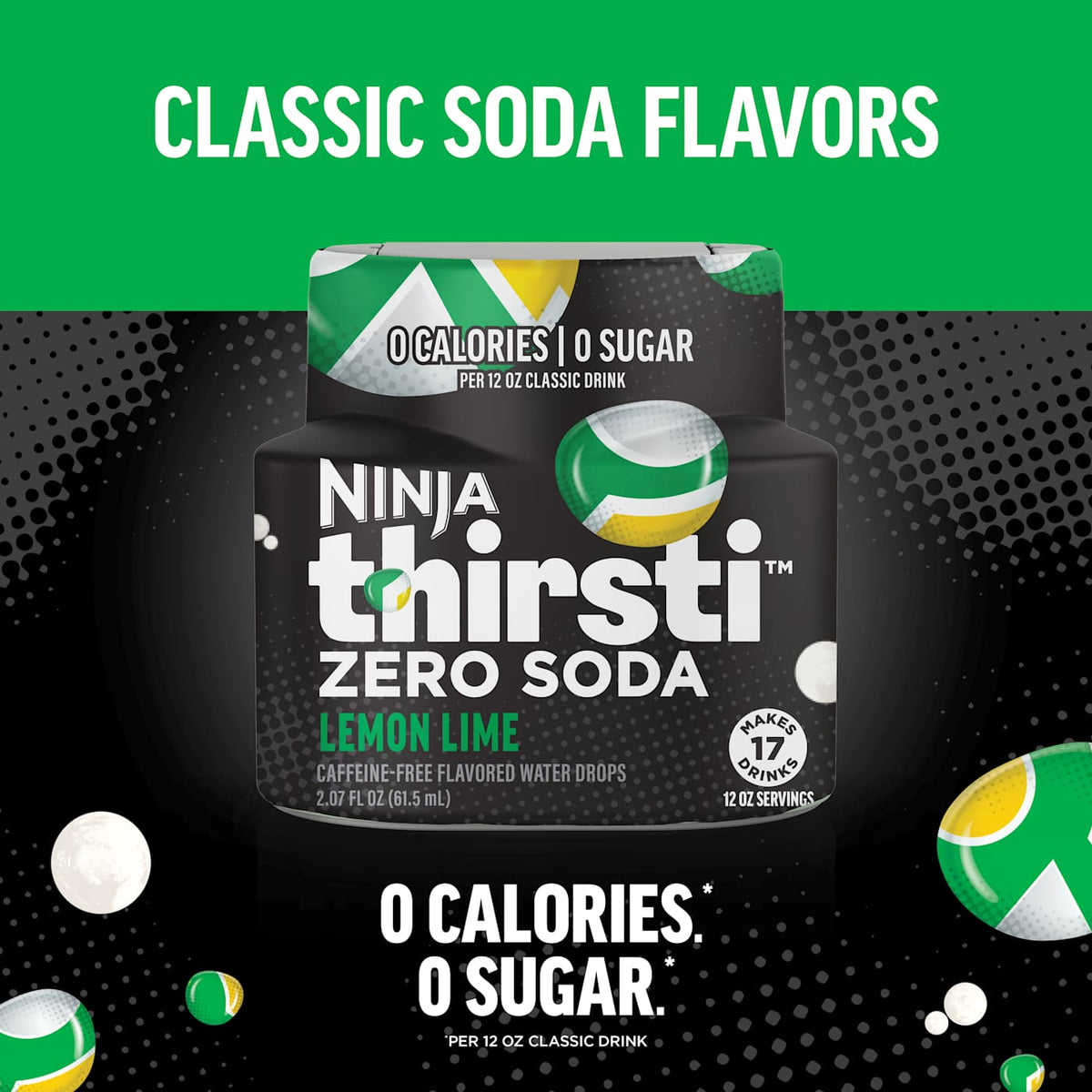 Ninja Thirsti ZERO SODA Lemon-Lime Soda Flavored Water Drops