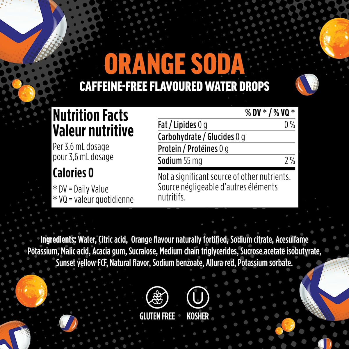 Ninja Thirsti ZERO SODA Orange Soda Flavored Water Drops