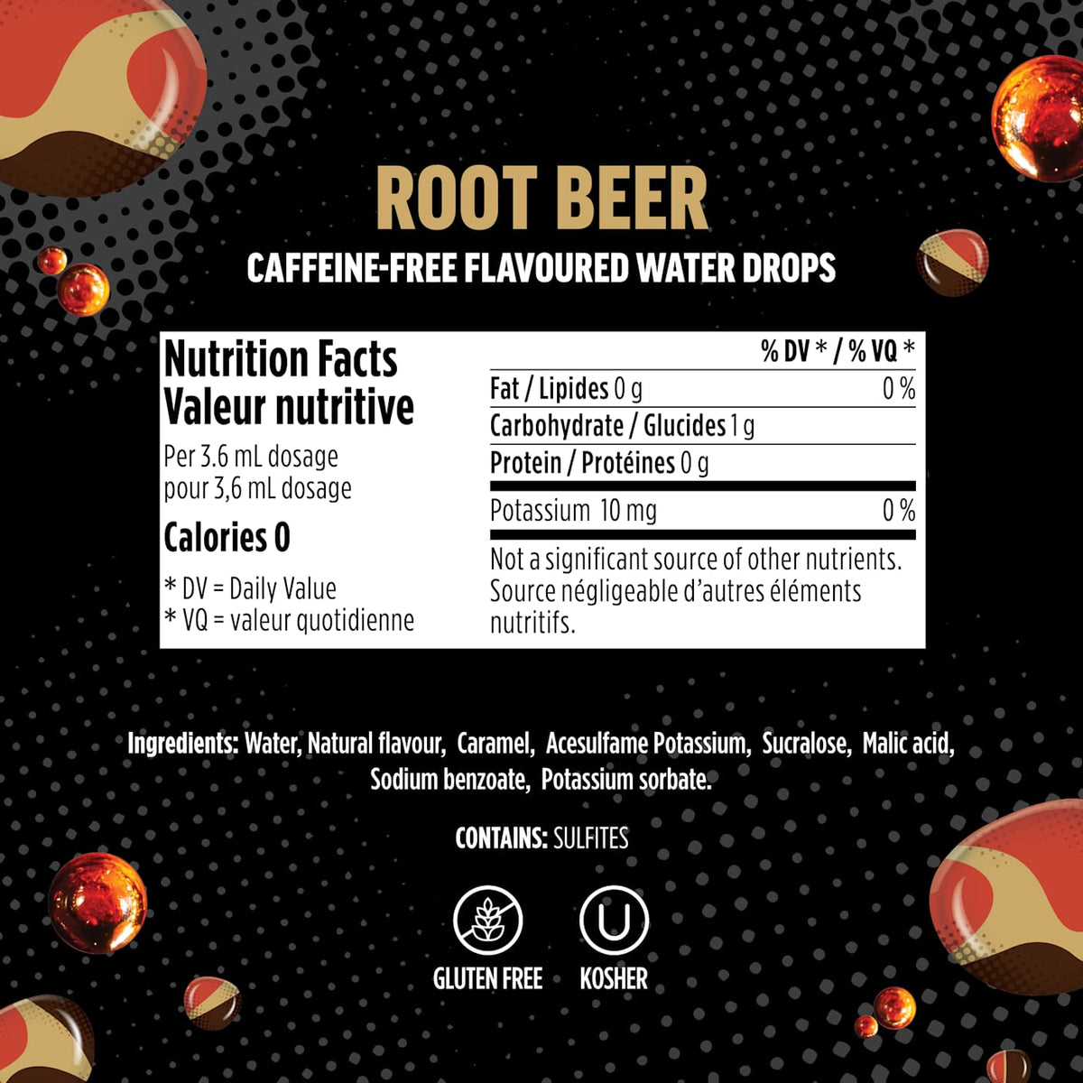 Ninja Thirsti ZERO SODA Root Beer Flavored Water Drops