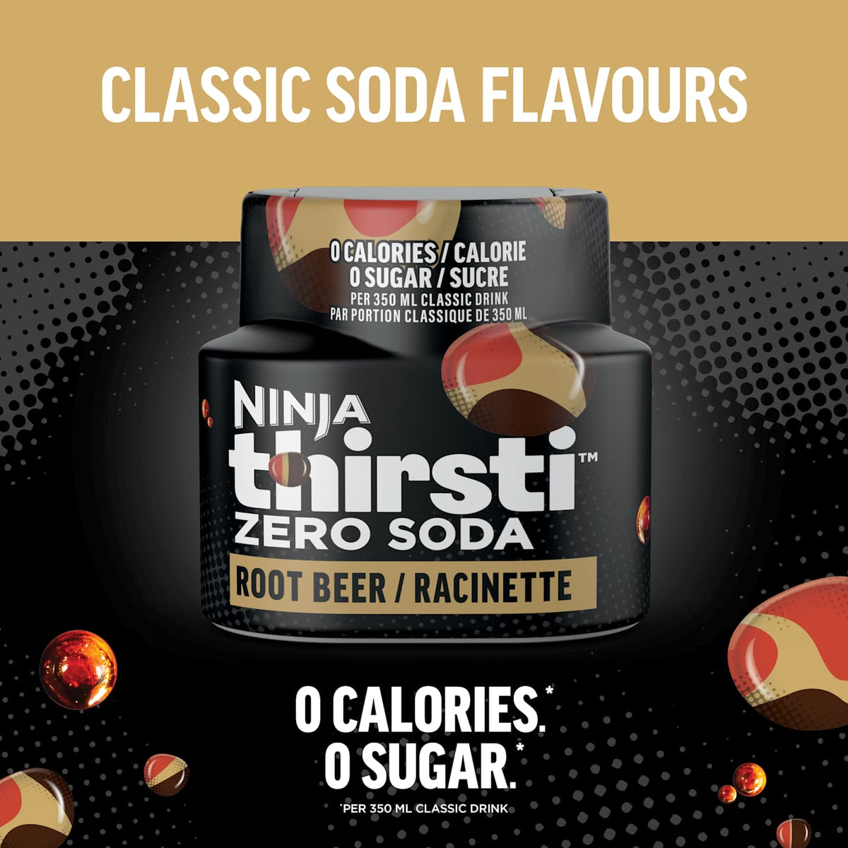 Ninja Thirsti ZERO SODA Root Beer Flavored Water Drops