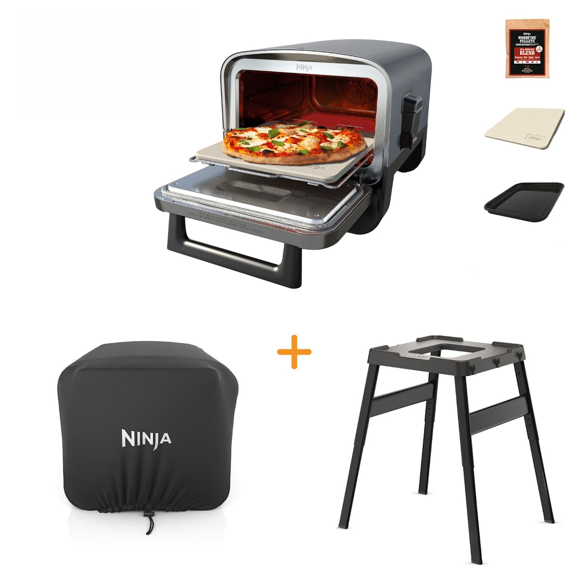 Ninja Woodfire™ 8-in-1 Outdoor Oven (With Premium Cover and Adjustable Stand)