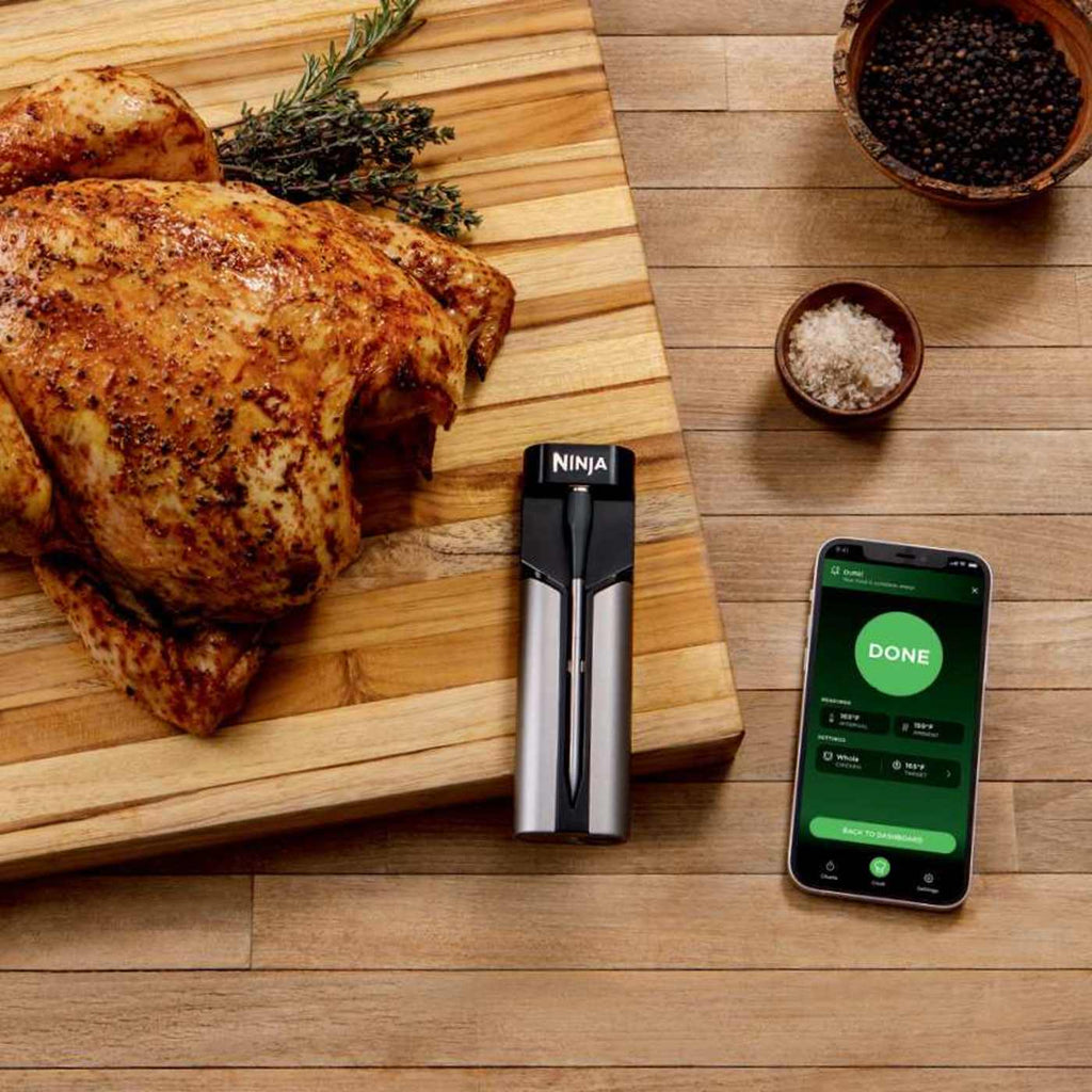 Ninja Woodfire® 6-in-1 Outdoor Grill & Smoker and Wireless Thermometer Bundle
