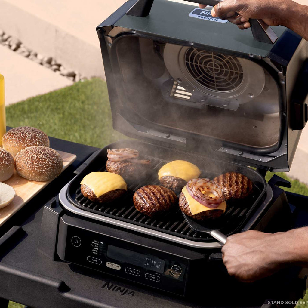 Ninja Woodfire® 6-in-1 Outdoor Grill & Smoker and Wireless Thermometer Bundle