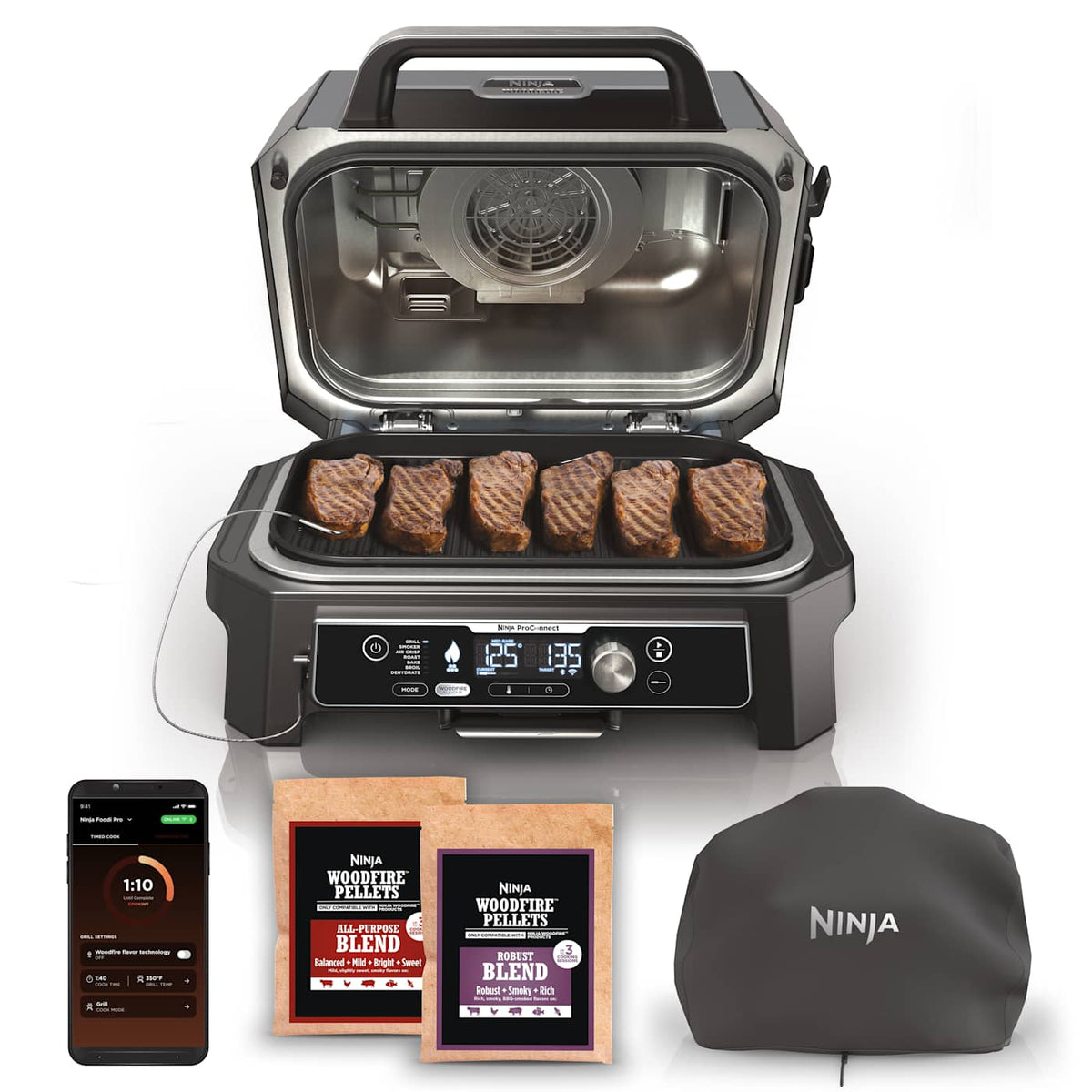 Ninja Woodfire Pro Connect™ XL Outdoor Grill & Smoker
