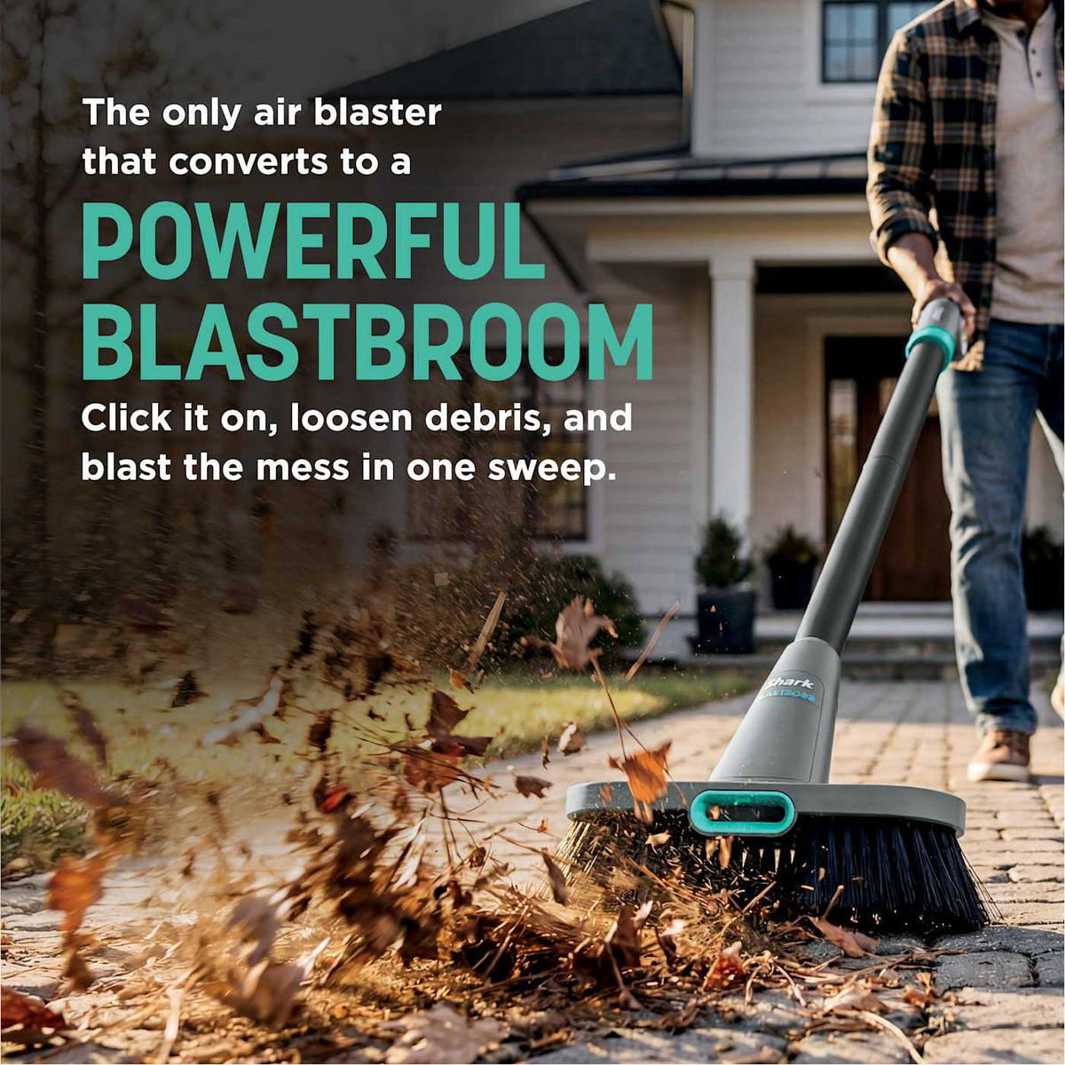 Shark BlastBoss™ Air Blower with BlastBroom™ in Charcoal