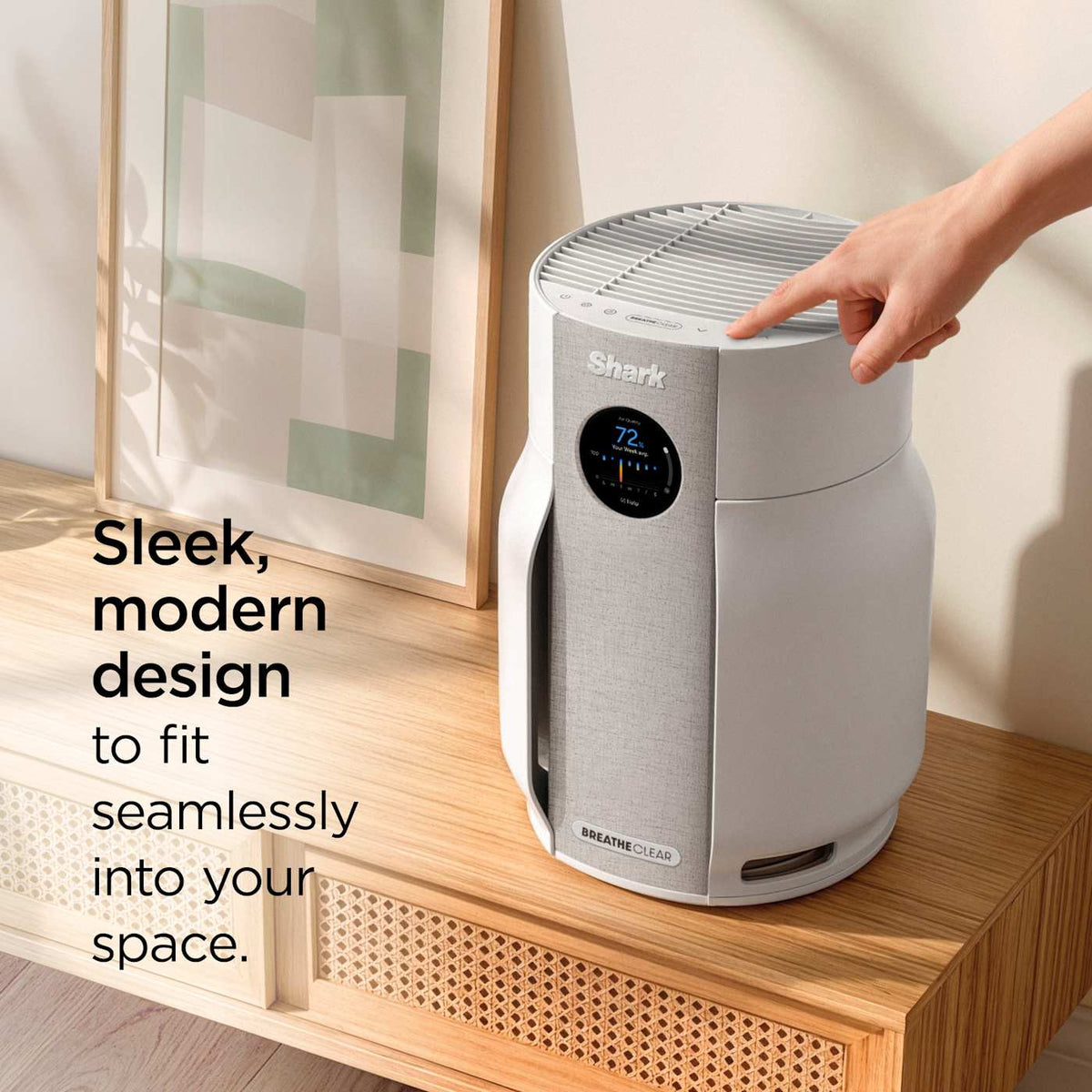 Shark BreatheClear™ Air Purifier with NeverChange™, Dove