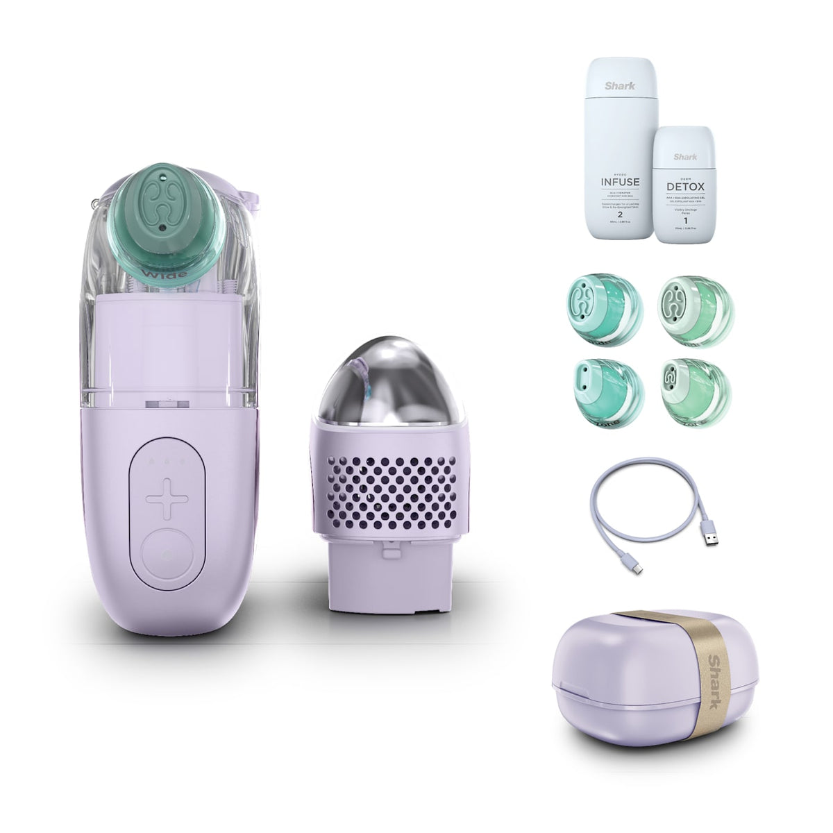 Shark™ FacialPro™ Glow At Home Hydro-Powered Facial System in Lilac
