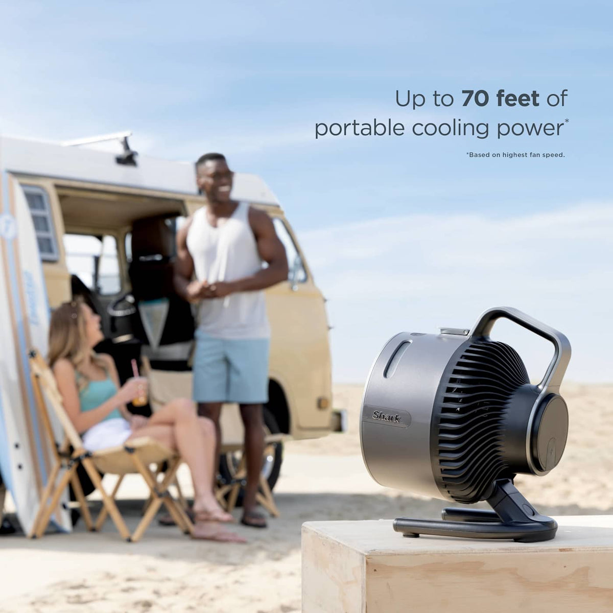 Shark™ FlexBreeze™ HydroGo™ Misting Portable Fan, Quartz