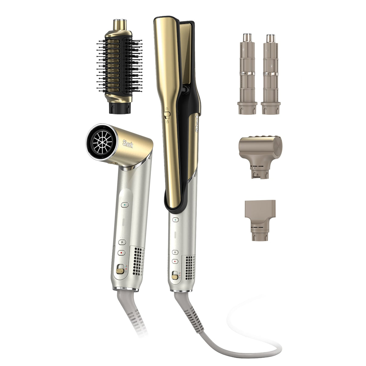 Shark Glam™ 5-in-1 Air Styler & Straightener in Gold