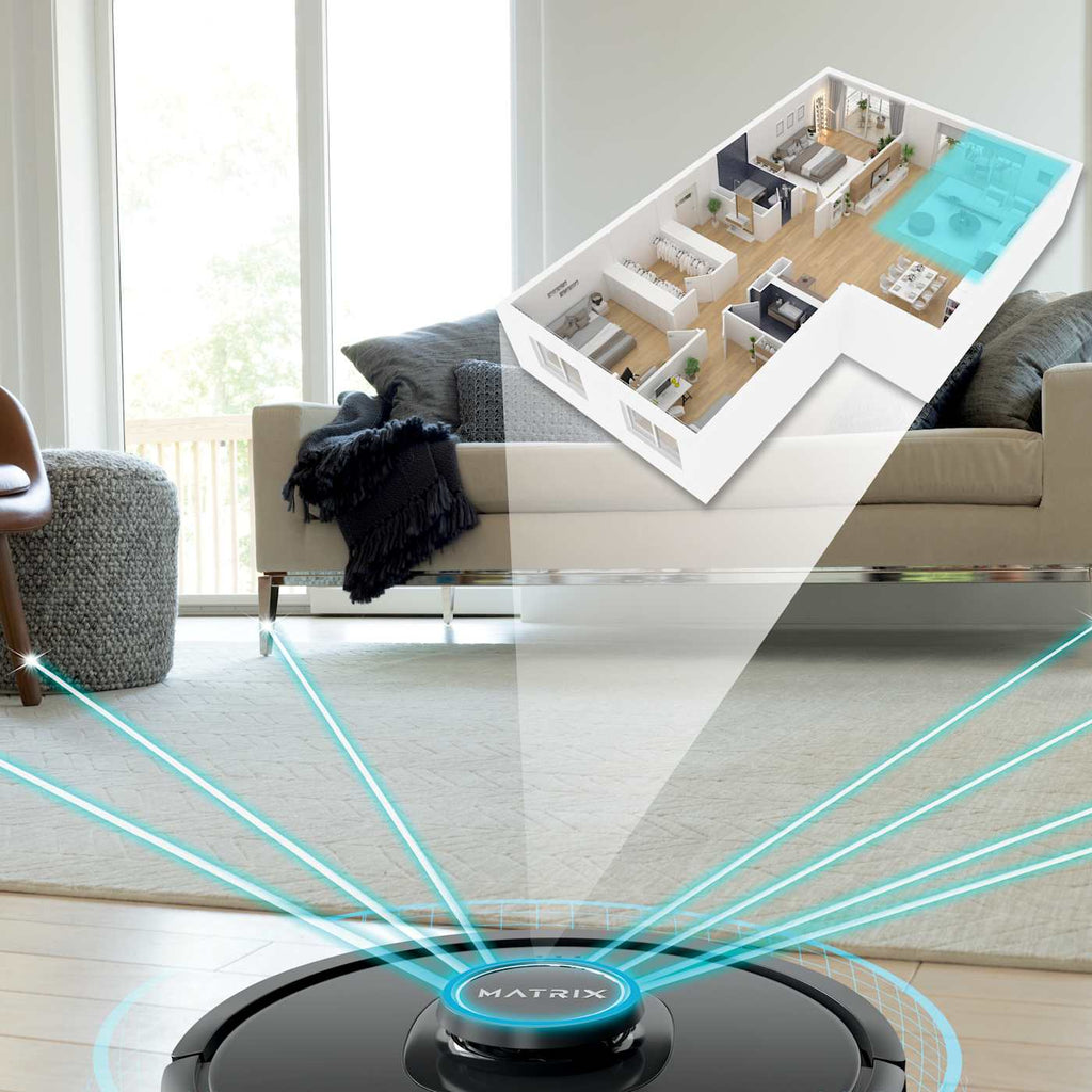 Shark Matrix™ Robot Vacuum for Carpets and Hardfloors with Self-Cleaning Brushroll and Precision Mapping