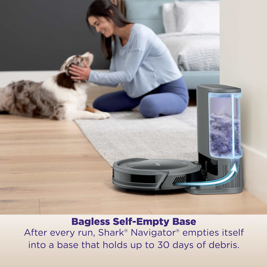 Shark Navigator Robot Vacuum and Self-Empty Base