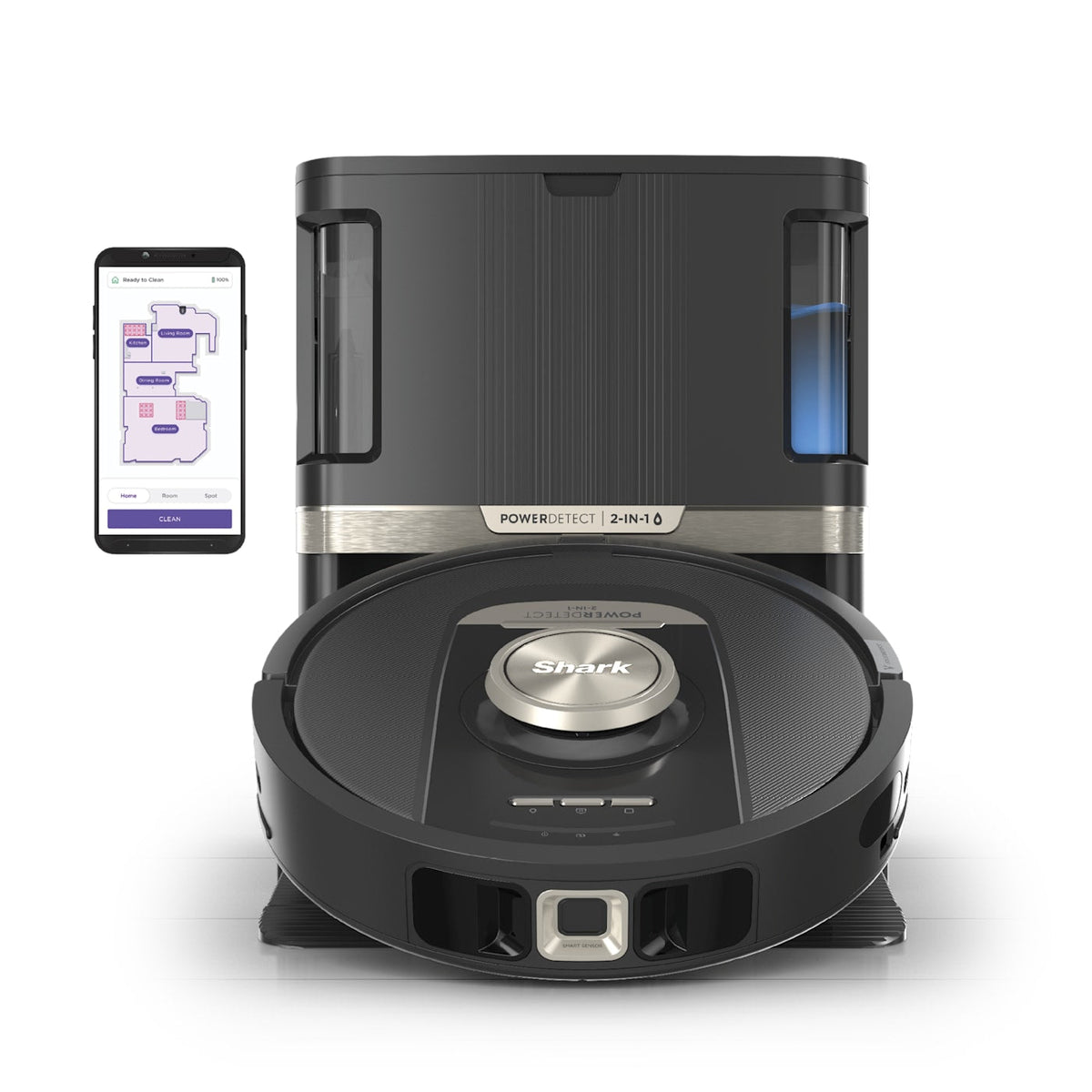 Shark PowerDetect™ Robot Vacuum and Mop and NeverTouch™ Base