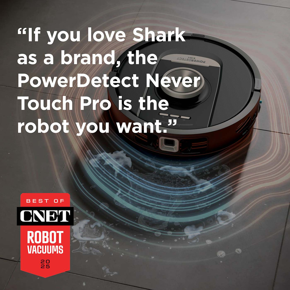 Shark PowerDetect™ Robot Vacuum and Mop and NeverTouch™ Base