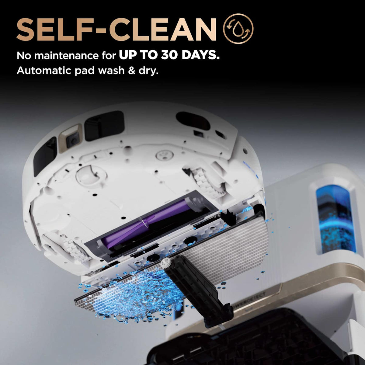 Shark PowerDetect™ 2-in-1 Robot Vacuum and Mop with NeverTouch™ Pro Base