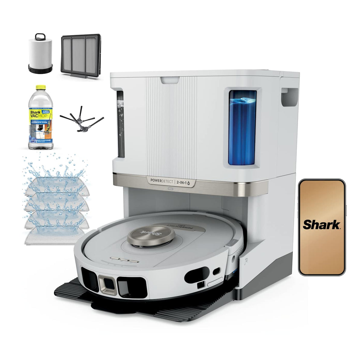 Shark® PowerDetect™ Robot Vacuum and Mop with NeverTouch Base