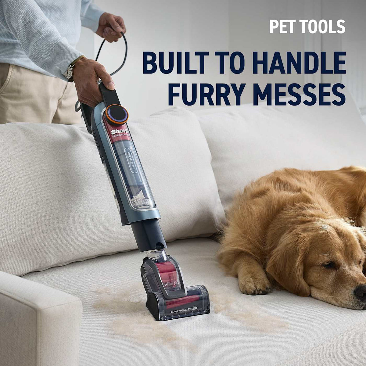 Shark® PowerDetect® Transformer™ PowerTrio System Upright Vacuum with Detect and Reveal