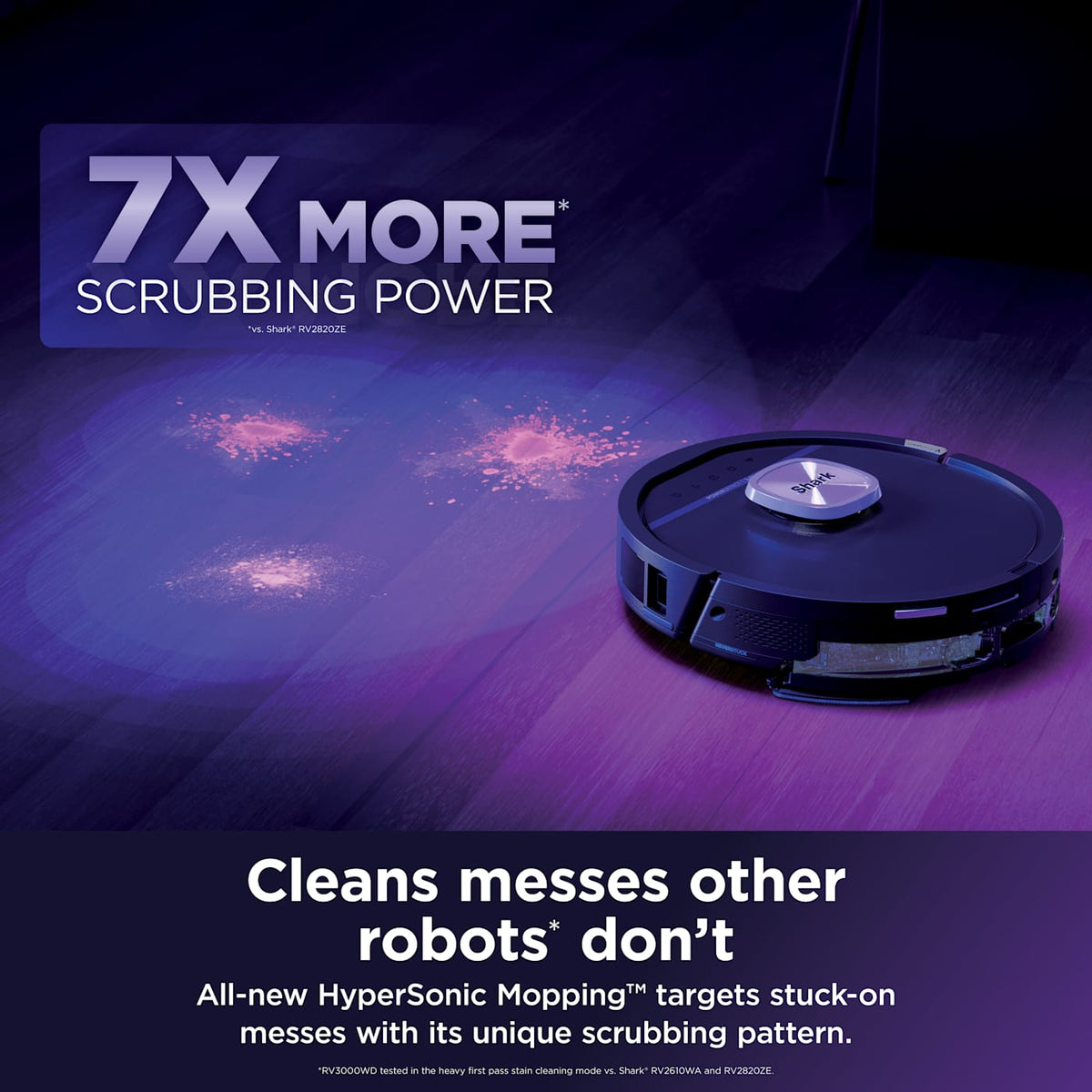 Shark® PowerDetect™ UV Reveal™ 2-In-1 Vac & Mop in Black