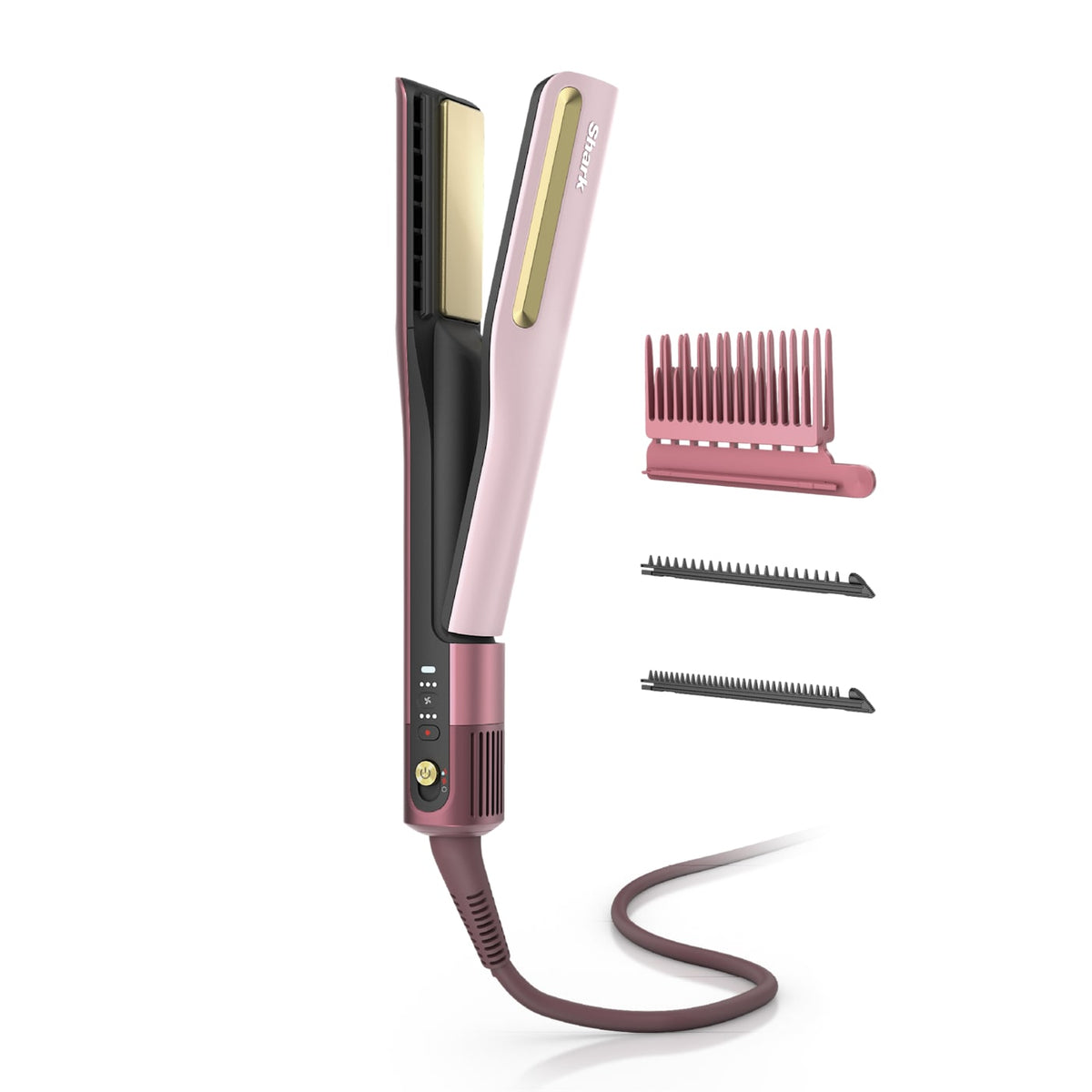 Shark SilkiPro™ Hair Straightener and Dryer in Rose Petal