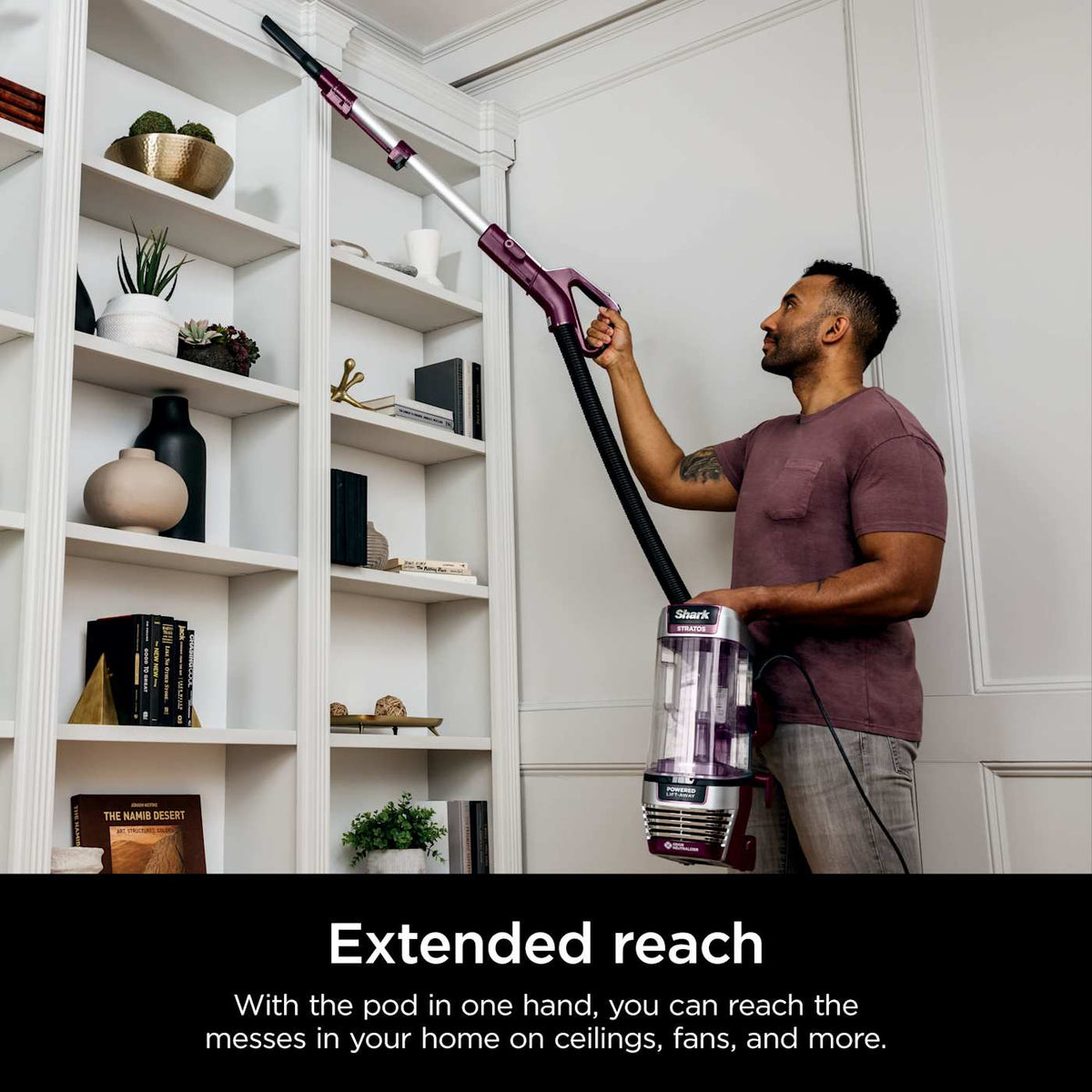 Shark Stratos™ Upright Vacuum with DuoClean® PowerFins™ HairPro™, Powered Lift-Away®, Self-Cleaning Brushroll, and Odor Neutralizer Technology